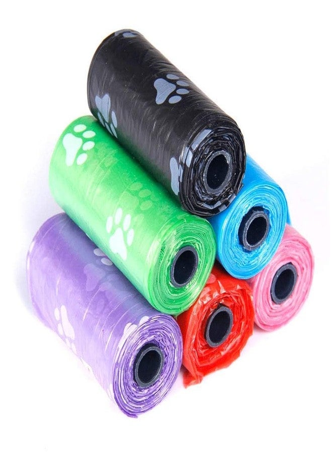 MVM Enterprise Pet Poop Bag Extra Thick and Strong Leak Proof Paw Printed Plastic Waste Pick Up Biodegradable 5 Roll in 1 Pack Waste Poop Bag Unscented Waste Bag Dog Potty Picker Bag (8 pcs roll) - Image 4